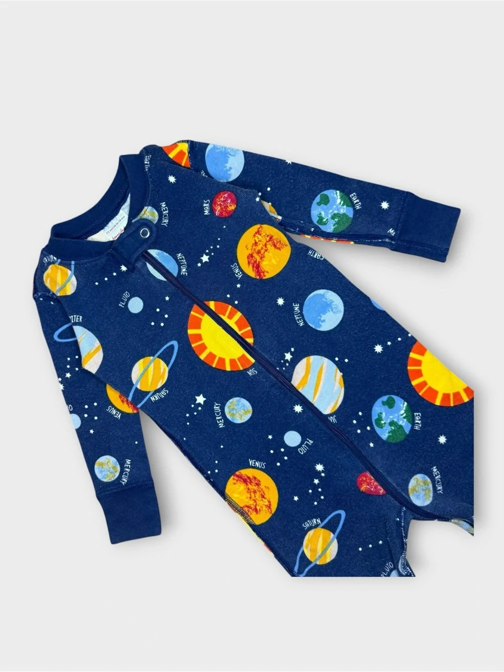 Hanna Andersson Solar System Planet Pattern Organic Sleeper